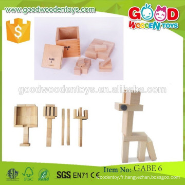 Blocs de construction de style nouveau blocs de construction en bois OEM enfants blocs de construction de jouets intelligents